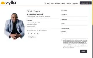 David Lowe, Realtor website