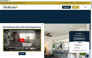 The Roost of Columbia website
