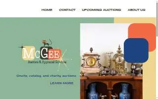 McGee Appraisal and Consulting website