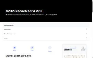 MOTO's Beach Bar & Grill website