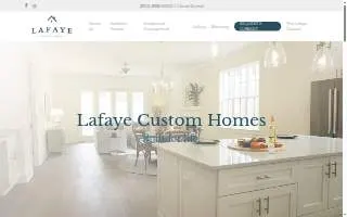 Lafaye Custom homes website
