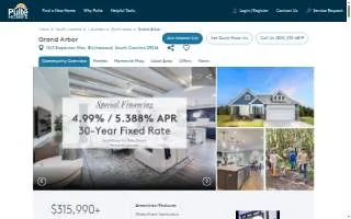 Grand Arbor by Pulte Homes website