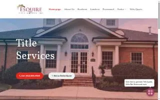 Esquire Title Co website