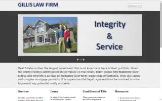 Gillis Law Firm of Columbia website