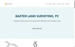 Baxter Land Surveying Co website