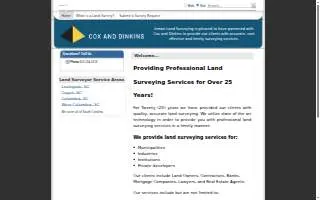 Inman Land Surveying Co website