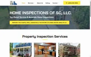 Home Inspections of SC, LLC website
