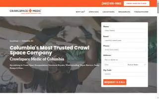 Crawlspace Medic of Columbia website