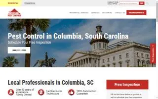 Dodson Pest Control of West Columbia website
