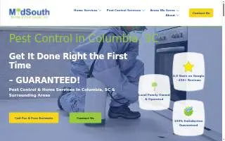 MidSouth Termite & Pest Control Columbia website