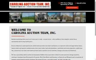 Carolina Auction Team Inc website