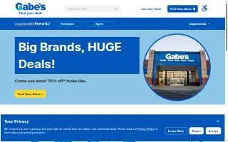 Gabe's of Columbia website