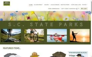 South Carolina State Park Store website