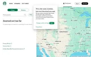 Starbucks Coffee Company of Columbia website