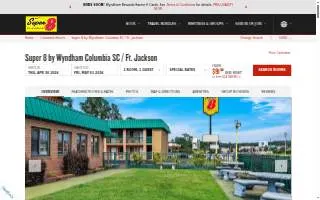 Super 8 by Wyndham Columbia SC / Ft. Jackson website