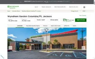Wyndham Garden Columbia website
