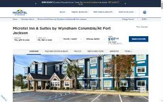 Microtel Inn & Suites by Wyndham Columbia/At Fort Jackson website