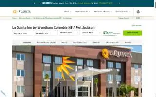 La Quinta Inn by Wyndham Columbia NE/Fort Jackson website