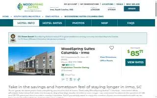 WoodSpring Suites Columbia - Irmo website