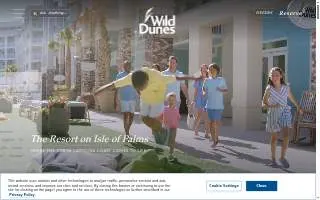 Wild Dunes Resort website