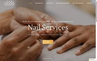 OCCO Luxury Spa website