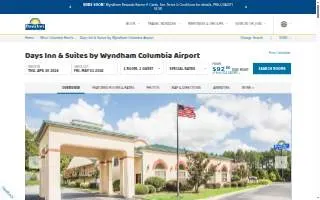 Days Inn & Suites by Wyndham Columbia Airport website