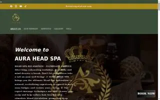 Aura Head Spa of Columbia website