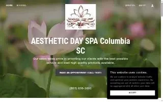 Aesthetic Day Spa Beauty Salon Columbia SC website