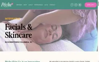 Pêche Skin Co. | Facials | Esthetics | Spray Tanning website