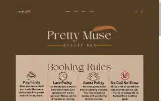 Pretty Muse website