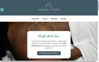 The Supine Studio website