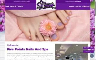Five Points Nails And Spa website