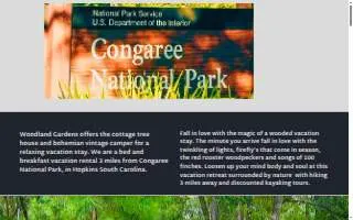 #congaree Cottage Tree House B&B website