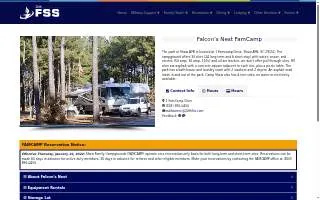 Falcon Nest Family Campground website