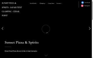 Sunset Pizza & Spirits, Cedar Point Camp Store & Safari Tent Glamping