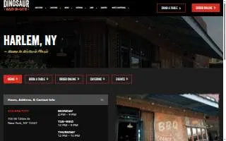 Dinosaur Bar-B-Que of New York website