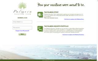 Palmera Vacation Club website
