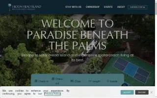 Hilton Head Island Motorcoach Resort website