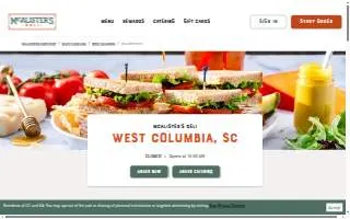 McAlister's Deli of West Columbia website