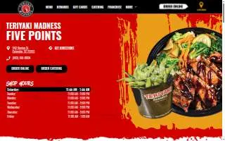 Teriyaki Madness of Columbia website