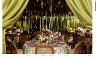 Hamilton Events website
