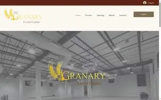 The Granary Event Center website