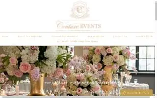 Couture Events, LLC website