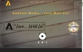 Ambient Media Event Lighting Design website