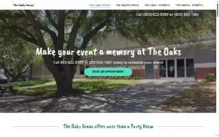 The Oaks Venue website