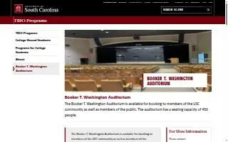 Booker T. Washington Auditorium website