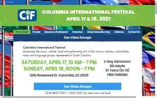 Columbia International Festival website