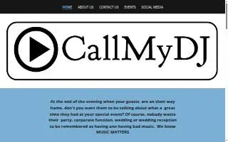 CallMyDJ.com website