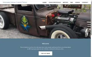 Animated Canvas Custom Tattoo of Columbia website