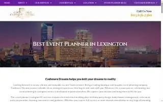 Cashmere Dreams - Lexington Wedding & Event Planner website